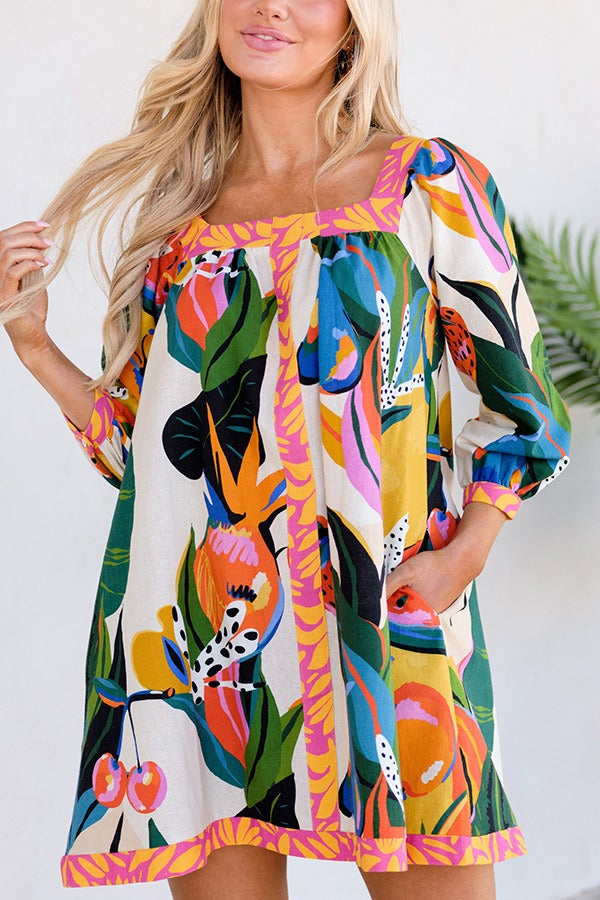 Fleur Linen Jurk